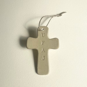 Krzyż ceramiczny UFAJ
