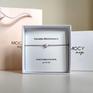 Bransoletka "Jesteś drogocenną perłą" - Pamiątka Bierzmowania