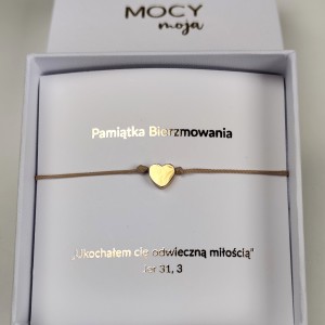 Bransoletka Ukochałem cię  - Pamiątka Bierzmowania