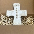 krzyż na ścianę z ceramiki YESHUA, MOCY moja