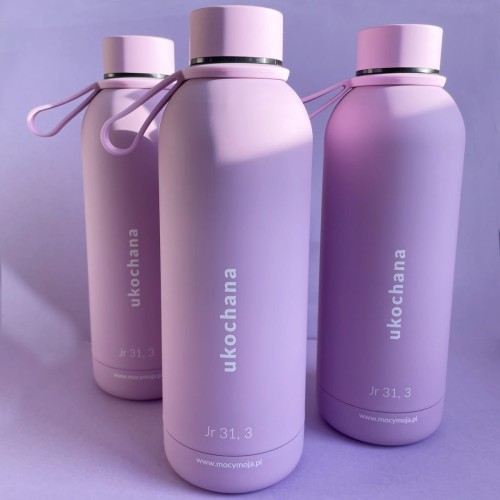 Butelka termiczna 500ml stalowa UKOCHANA, MOCY moja